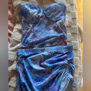 Two piece set with butterfly’s